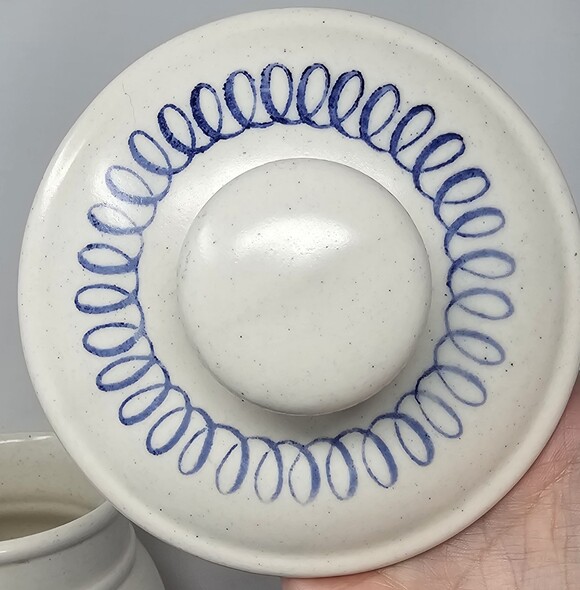 Vtg Patriotic Poppitrail Metlox Cali 1776 Eagle Cookie Jar Provincial Canister - Picture 5 of 10